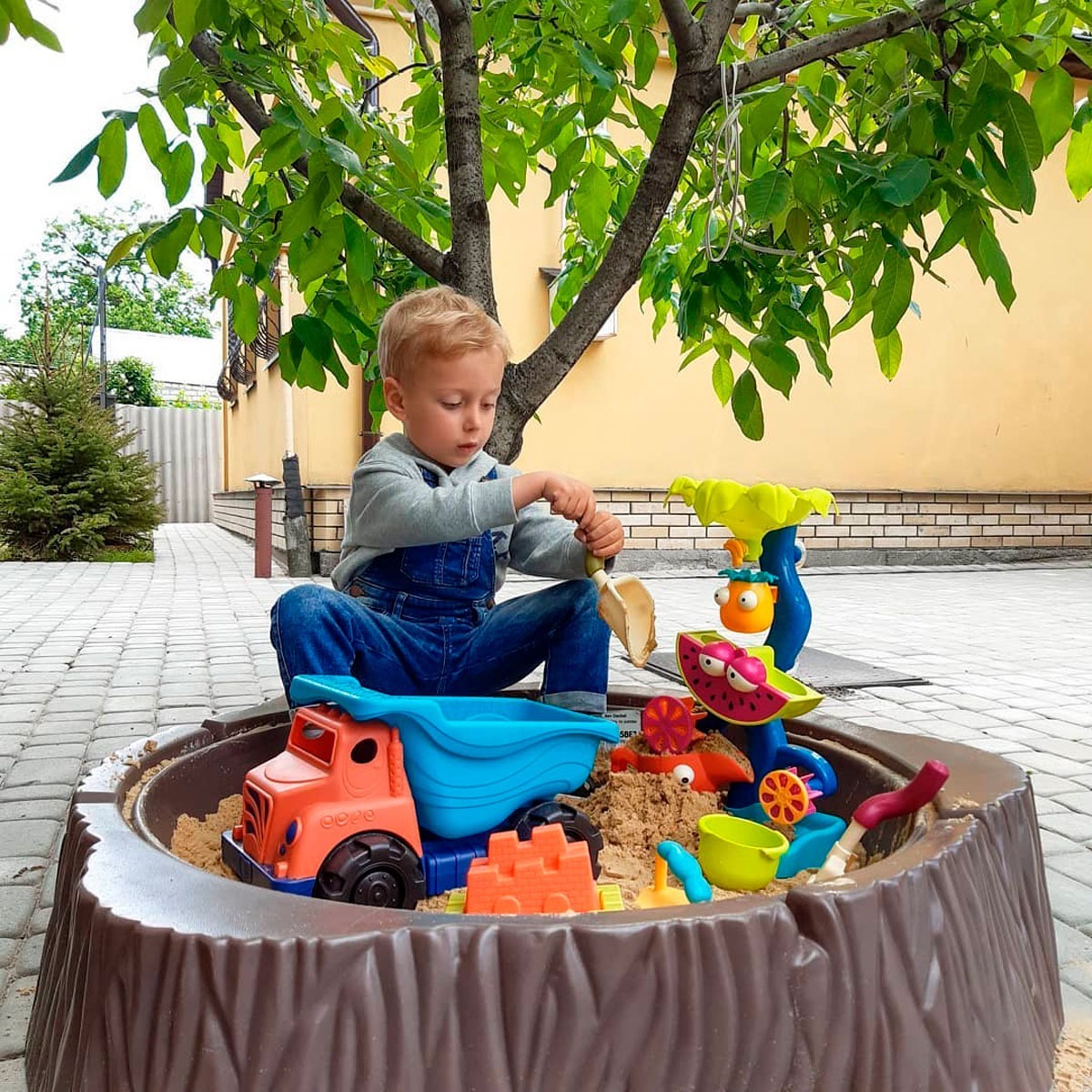 Набор для игры с песком и водой - ТРОПИЧЕСКИЙ ВОДОПАД (мельница для ванны, бассейна, пляжа) (BX1659Z) фото 12