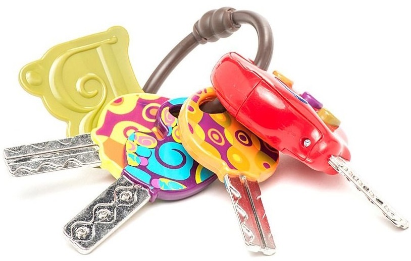 Развивающая игрушка – СУПЕР-КЛЮЧИКИ (свет, звук, томатный) (BX1227Z) фото 3