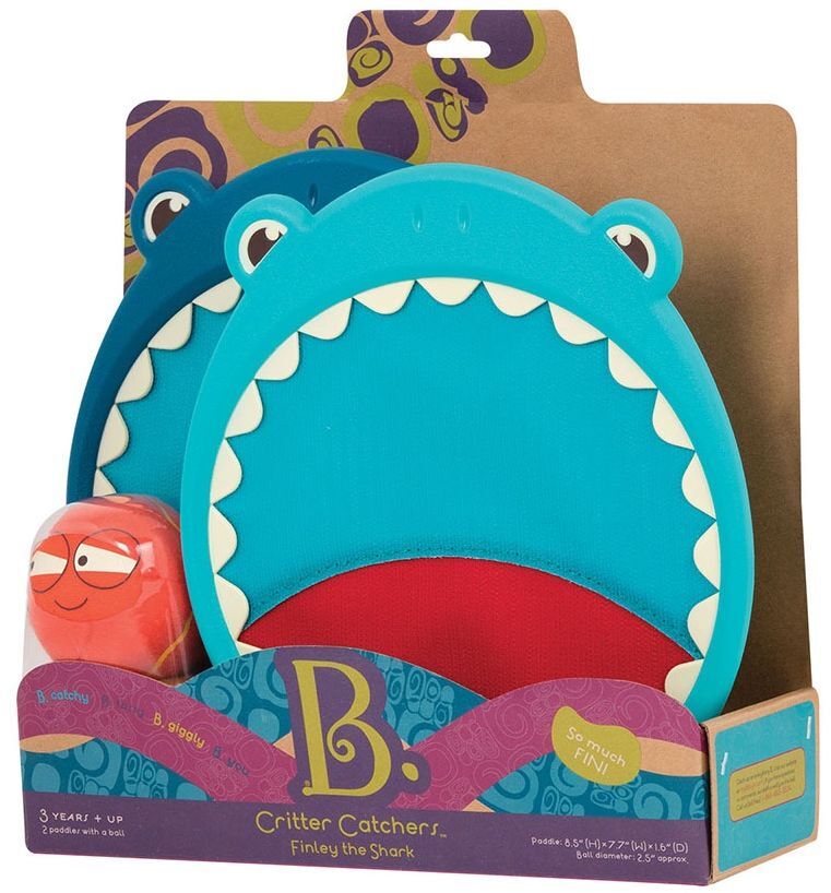 Розвиваюча гра - АКУЛИ-ПАВУШКИ (2 ракетки-липучки, м'ячик) (BX1553Z)фото