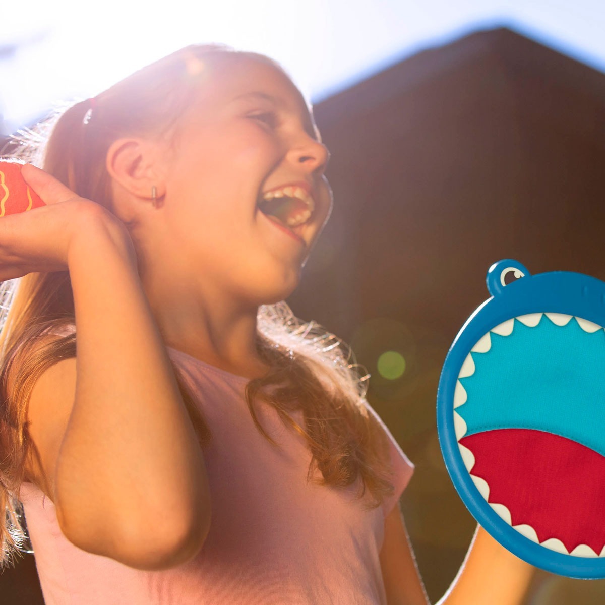 Розвиваюча гра - АКУЛИ-ПАВУШКИ (2 ракетки-липучки, м'ячик) (BX1553Z)фото