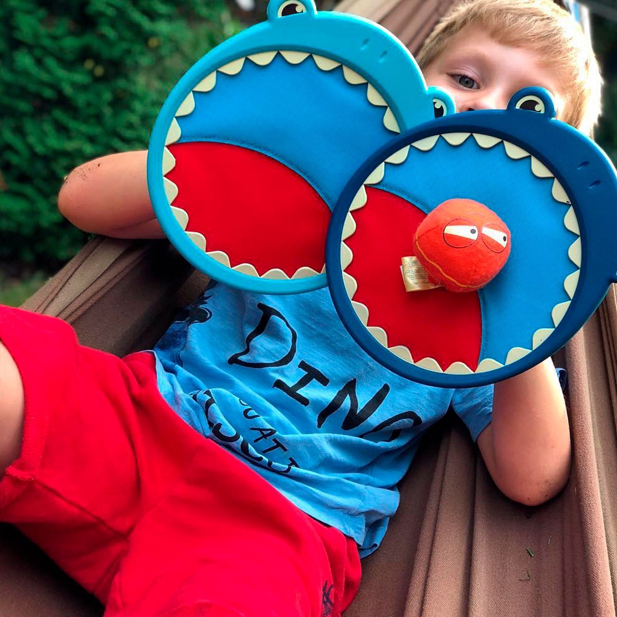 Розвиваюча гра - АКУЛИ-ПАВУШКИ (2 ракетки-липучки, м'ячик) (BX1553Z)фото