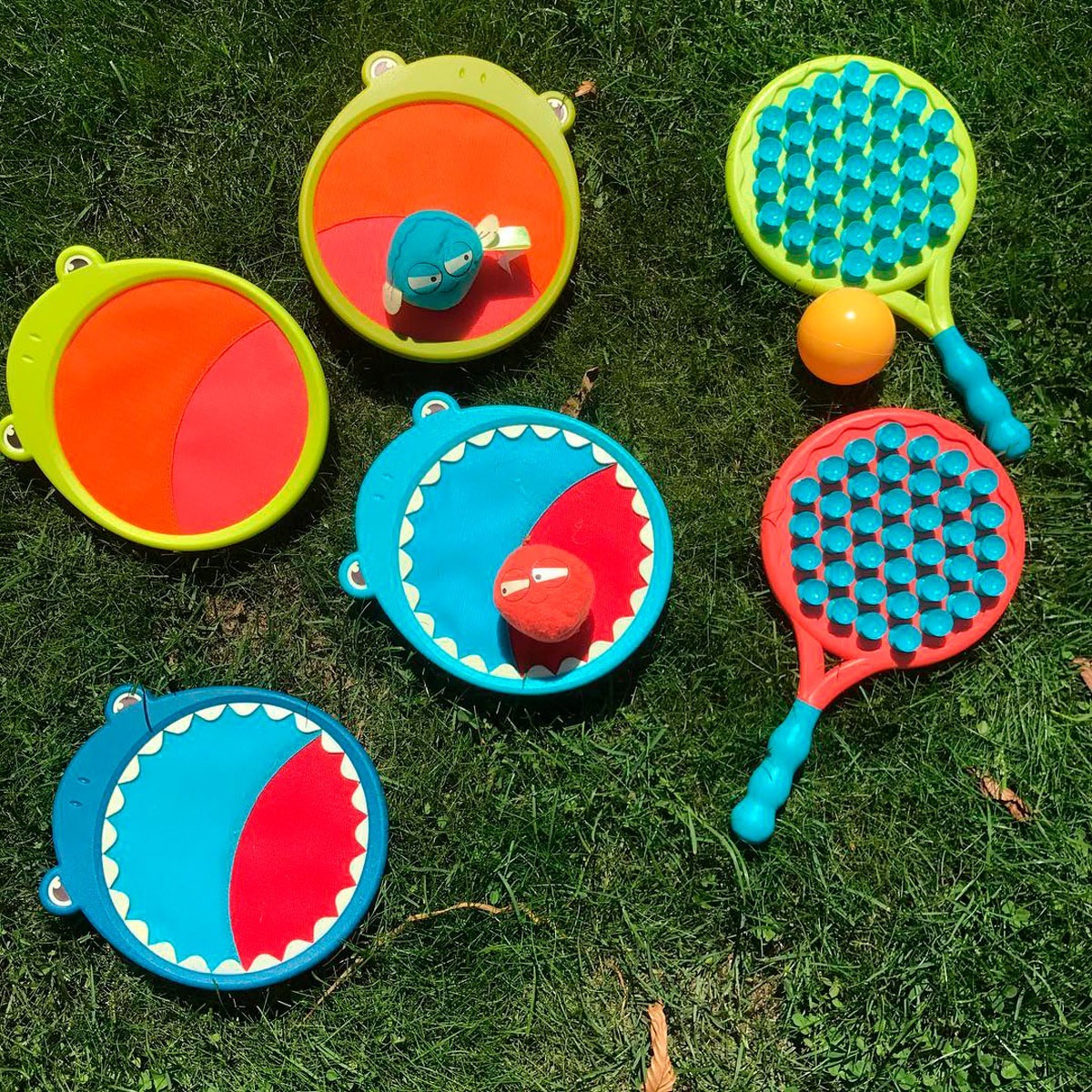 Розвиваюча гра - АКУЛИ-ПАВУШКИ (2 ракетки-липучки, м'ячик) (BX1553Z)фото5