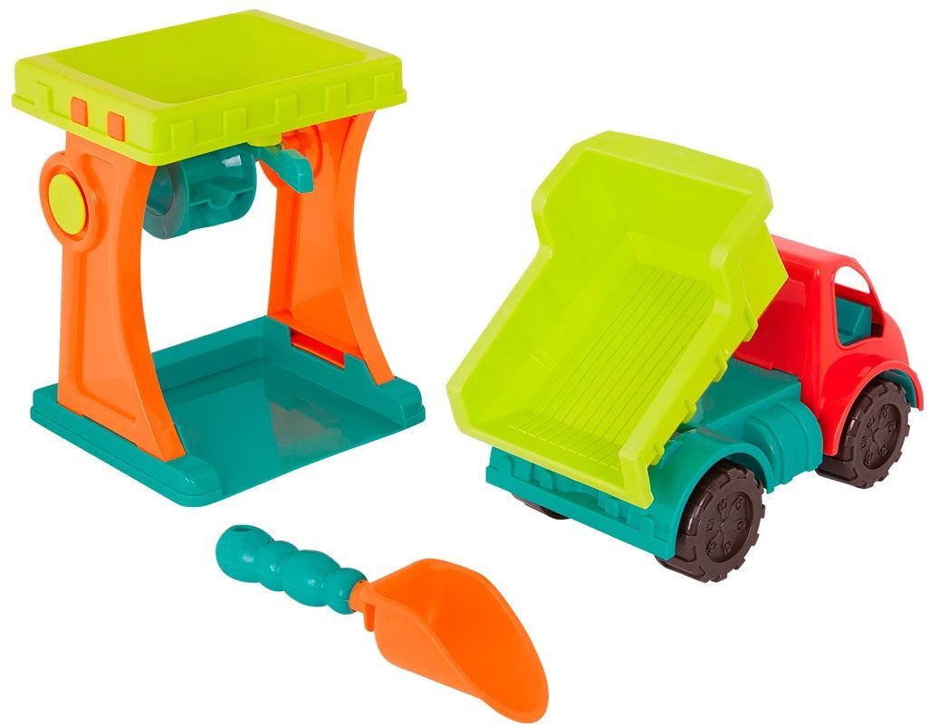 Набор для игры с песком и водой – ПЕСОЧНАЯ МЕЛЬНИЦА (машинка, лопатка) (BX2198Z) фото 
