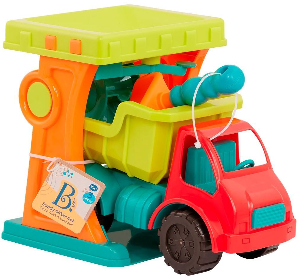 Набор для игры с песком и водой – ПЕСОЧНАЯ МЕЛЬНИЦА (машинка, лопатка) (BX2198Z) фото 