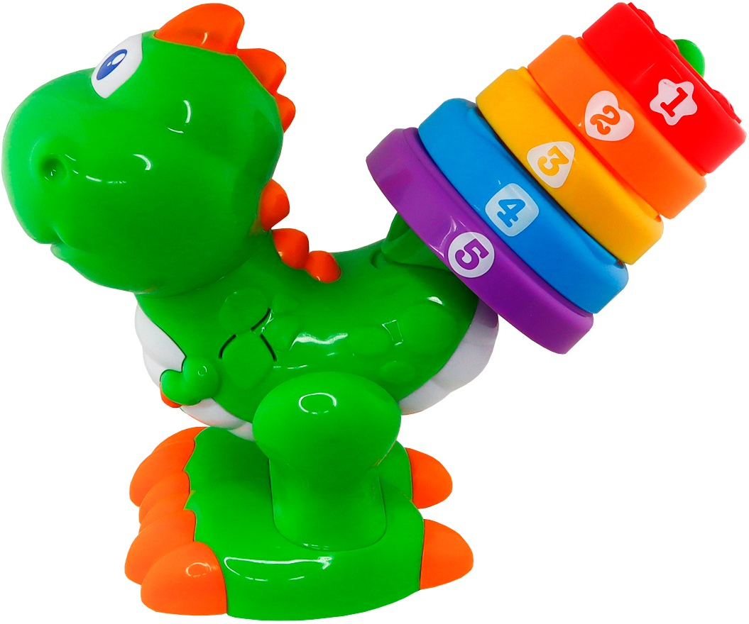 Двомовна розвиваюча іграшка KIDDI SMART – ДИНОЗАВРИК КВІТНОГРАЙ (українська та англійська) (4279T-KS)фото2