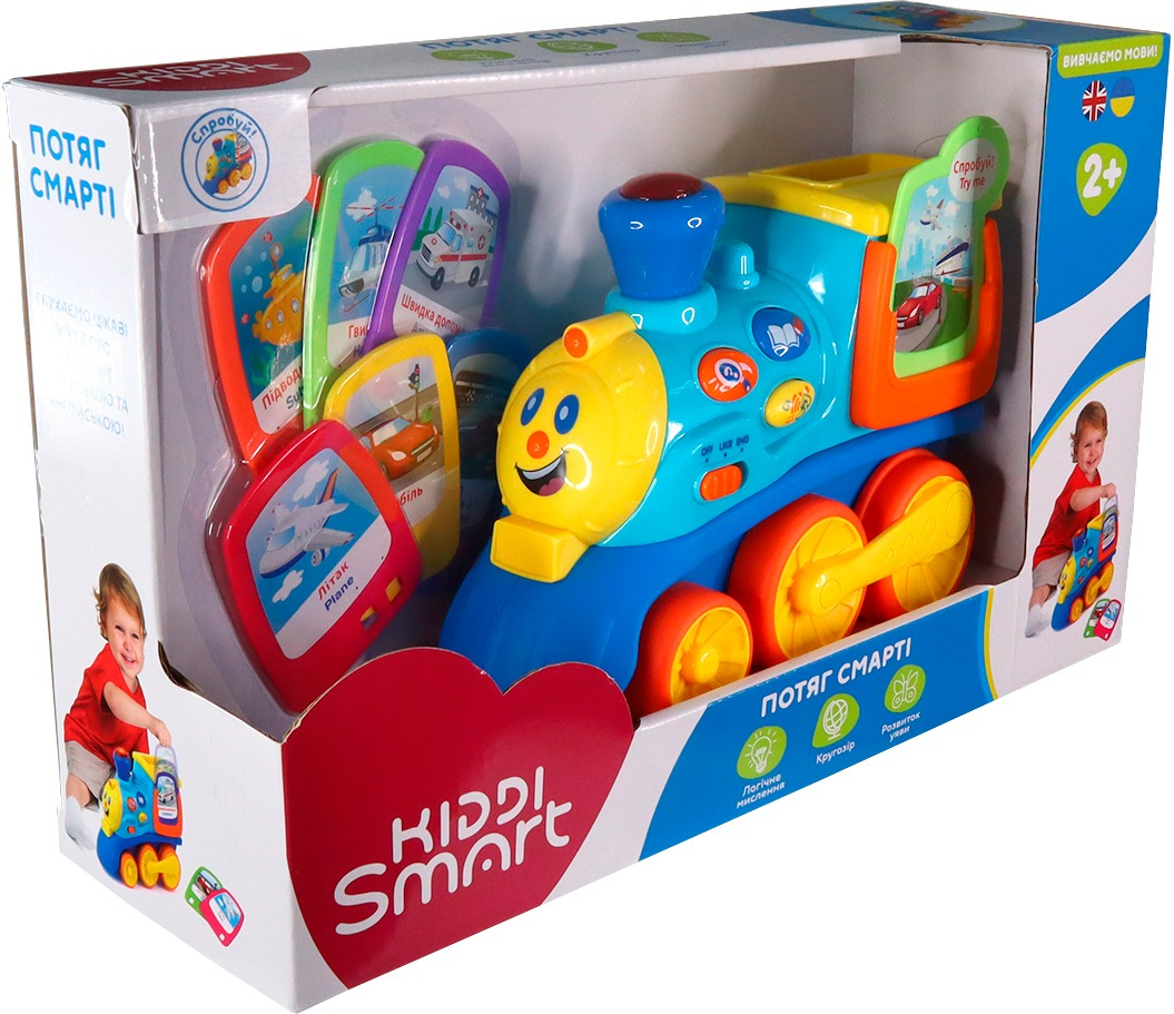 Интерактивная двуязычная игрушка KIDDI SMART – ПОЕЗД СМАРТИ (украинский и английский) (4231T-KS) фото 9