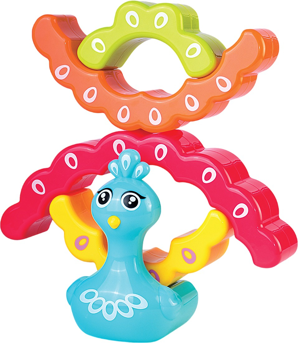 Розвиваюча іграшка-балансир KIDDI SMART – РАДУЖНИЙ ПАВЛИНЧИК (4508-KS)фото3