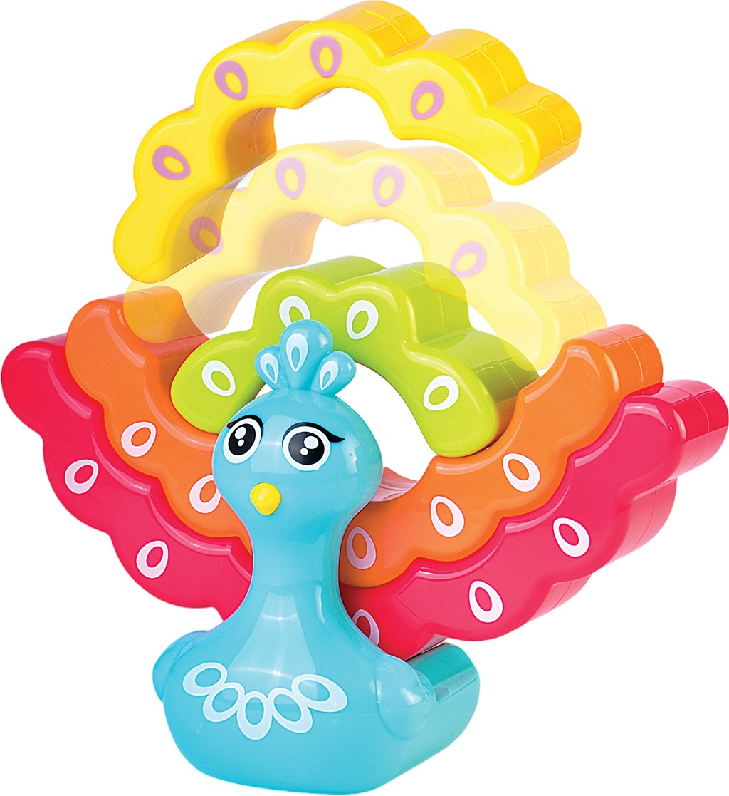 Розвиваюча іграшка-балансир KIDDI SMART – РАДУЖНИЙ ПАВЛИНЧИК (4508-KS)фото2