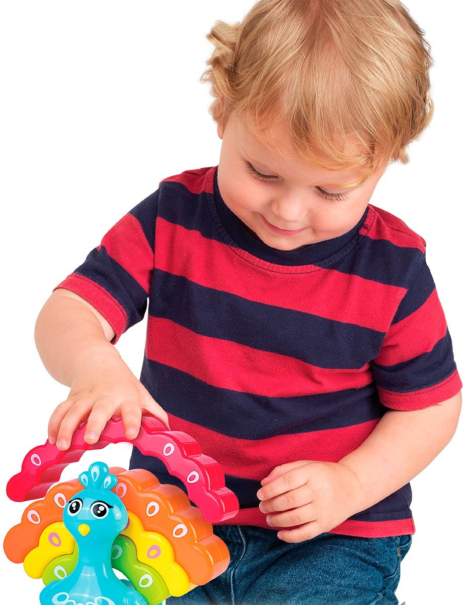 Розвиваюча іграшка-балансир KIDDI SMART – РАДУЖНИЙ ПАВЛИНЧИК (4508-KS)фото4