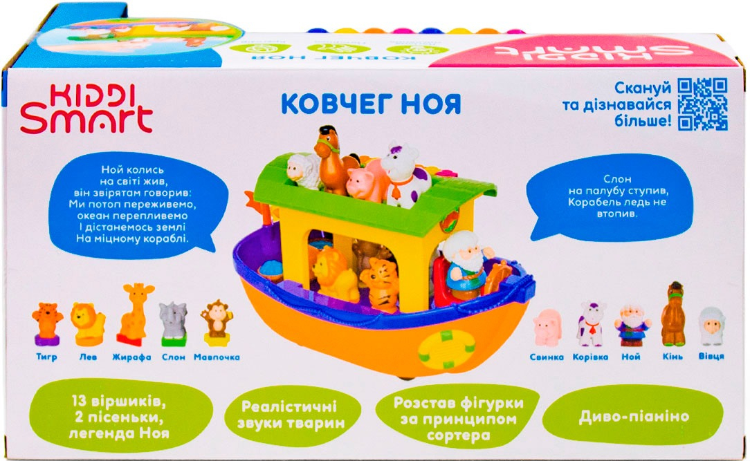 Ігровий набір KIDDI SMART – НОЇВ КОВЧЕГ (українська) (063404)фото12