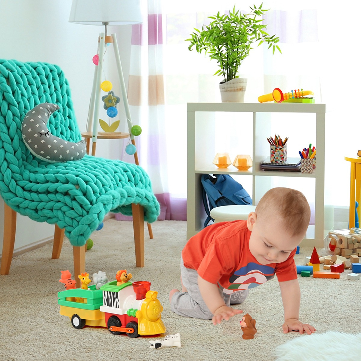 Ігровий набір KIDDI SMART – ПАРОВОЗ ЛІМПОПО (світло, українська) (063396)фото5