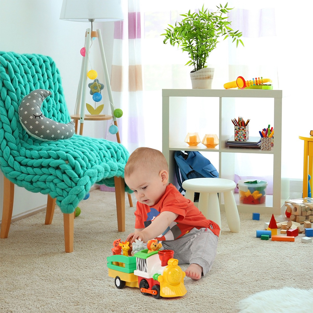 Ігровий набір KIDDI SMART – ПАРОВОЗ ЛІМПОПО (світло, українська) (063396)фото8