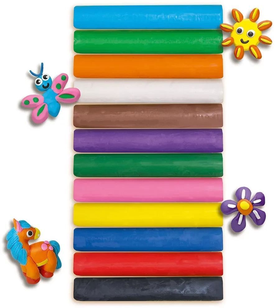 Пластилін Ses Creative ВЕСЕЛА ЛІПКА (12 кольорів) (00406S)фото3