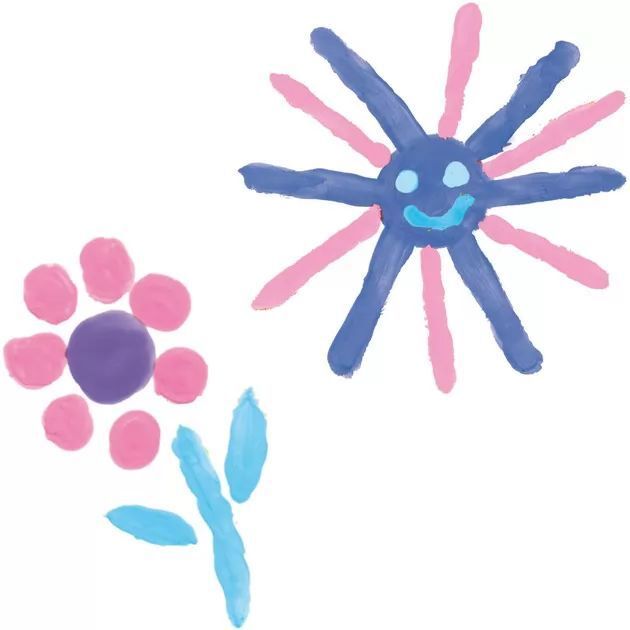 Пальчиковые краски Ses Creative - ЮНЫЕ ХУДОЖНИЦЫ (4 цвета, в пластиковых баночках) (24927S) фото 