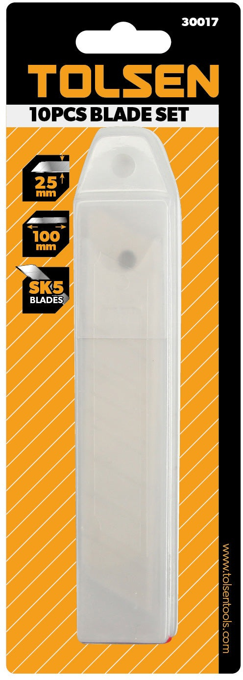 Лезвие сегментированное Tolsen, 25х140х0.73мм, 10шт (30017) фото 2