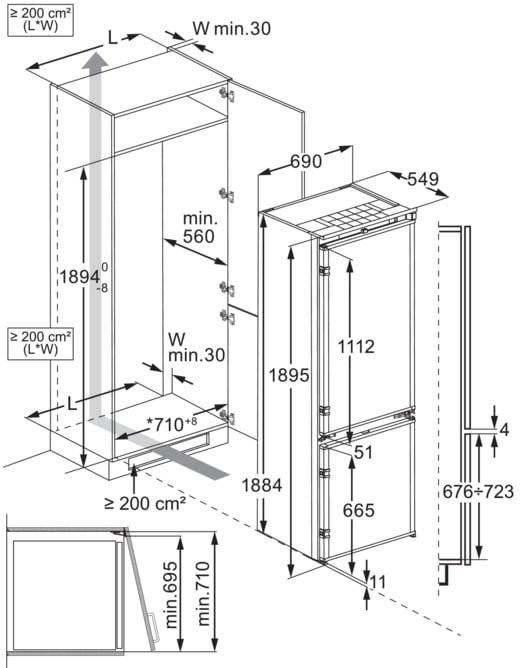 Вбудований холодильник Electrolux ENP7TD75Sфото