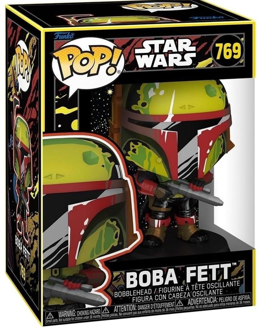 Фигурка Funko POP Star Wars: Book of Boba Fett - Boba Fett (Retro) (889698838146) фото 