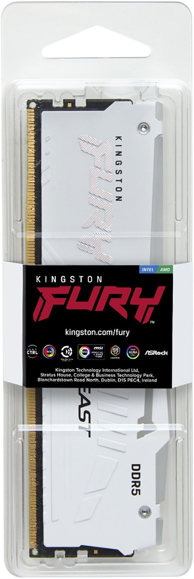Память для ПК Kingston DDR5 16GB 5200 FURY Beast RGB EXPO Белый (KF552C36BWEA-16) фото 4