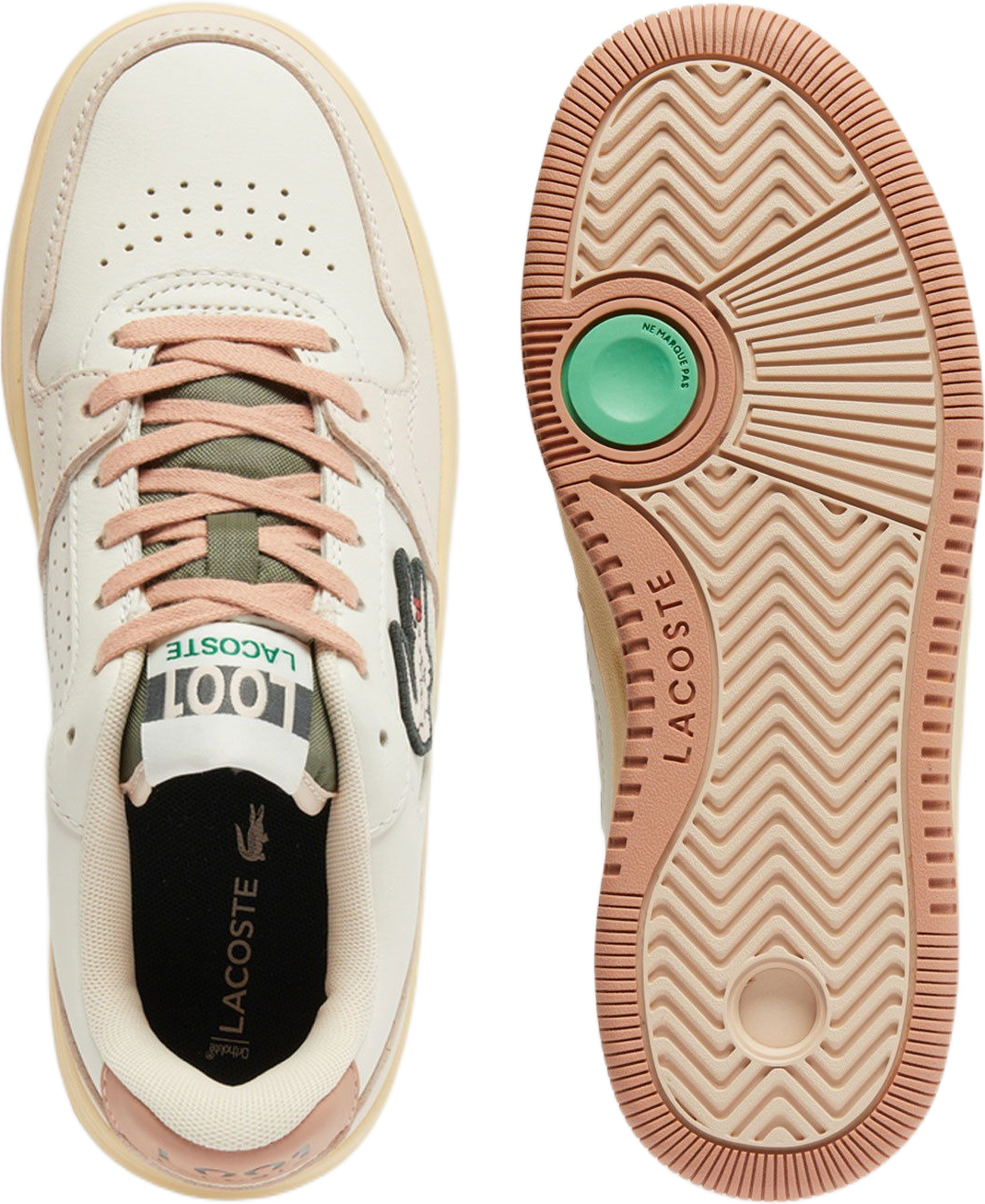 Кеды женские Lacoste L001 Set 749SFA0088-UH1 37.5 (4.5 UK) бежевые фото 6