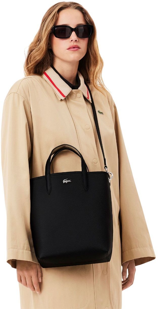 Сумка двостороння Lacoste Anna Reversible NF2991AA-A91 чорна/бежевафото9