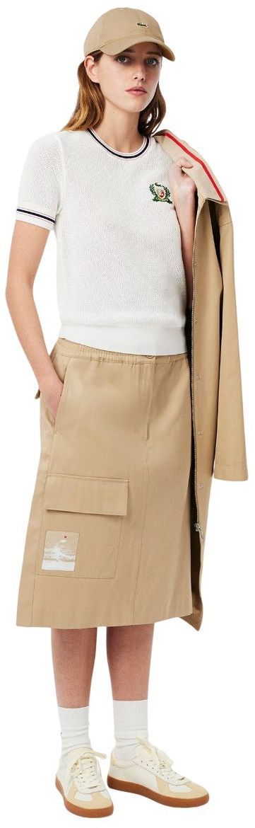 Кепка Lacoste RK0491-02S бежевая фото 6