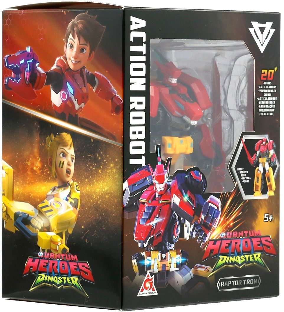 Фигурка DINOSTER - Раптор Трон (12,7 см, з аксесс.), (EU580872) фото 