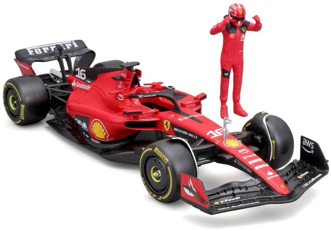 Автомодель с фигуркой - FERRARI SF-23 (1:24) (18-26809) фото 5