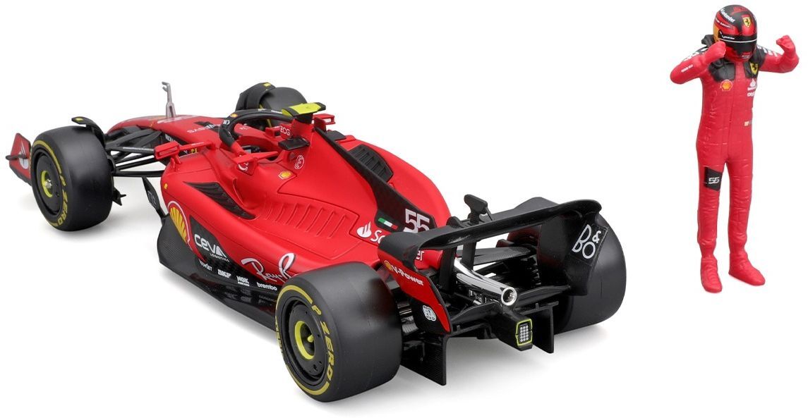 Автомодель с фигуркой - FERRARI SF-23 (1:24) (18-26809) фото 9