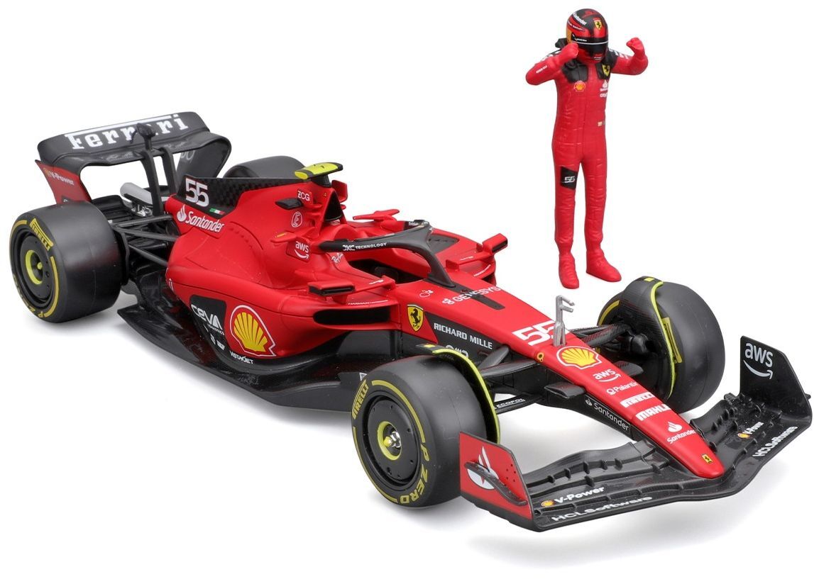 Автомодель с фигуркой - FERRARI SF-23 (1:24) (18-26809) фото 10