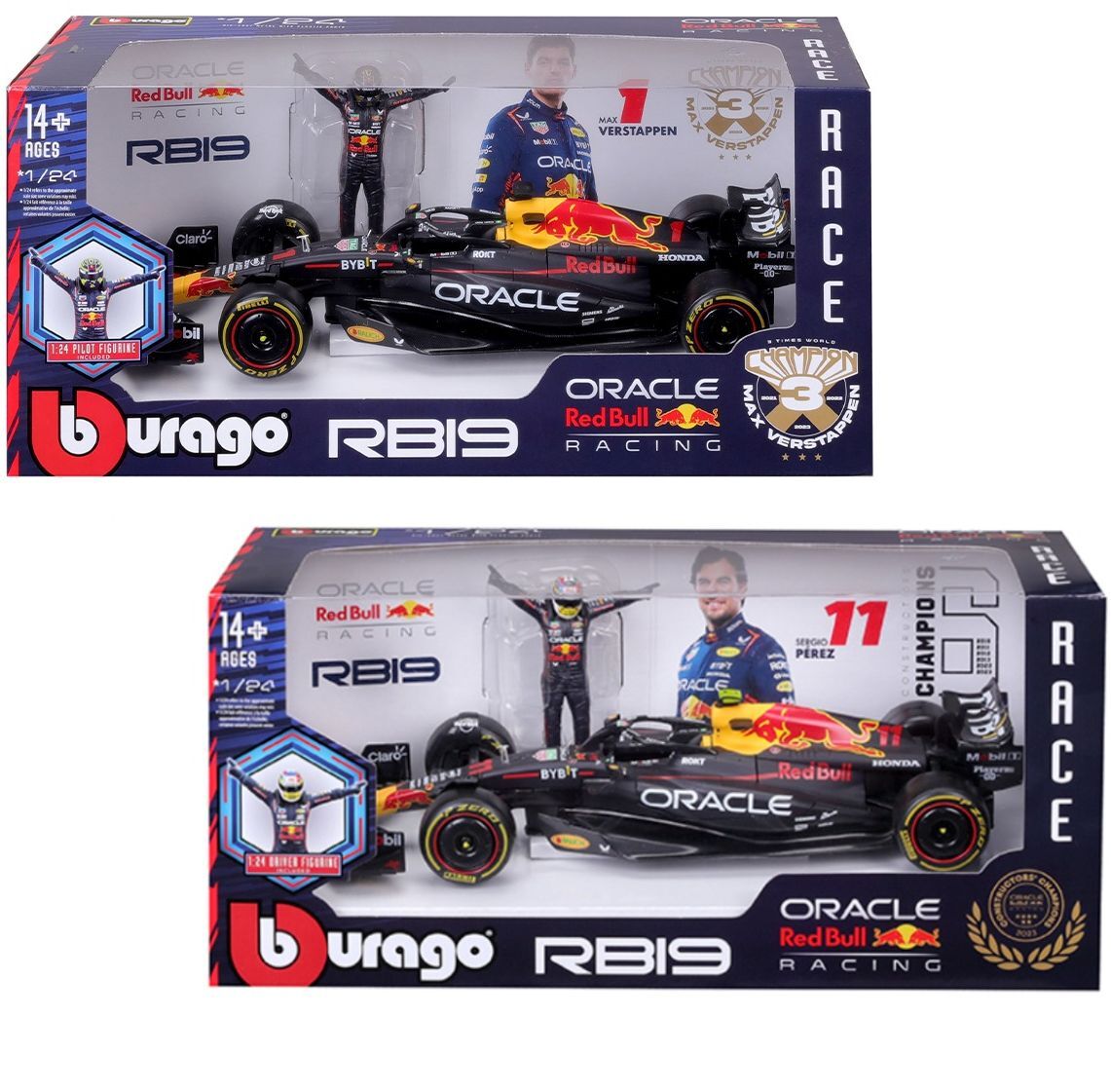 Автомодель із фігуркою - RED BULL RACING RB19 (1:24) (18-28036)фото13