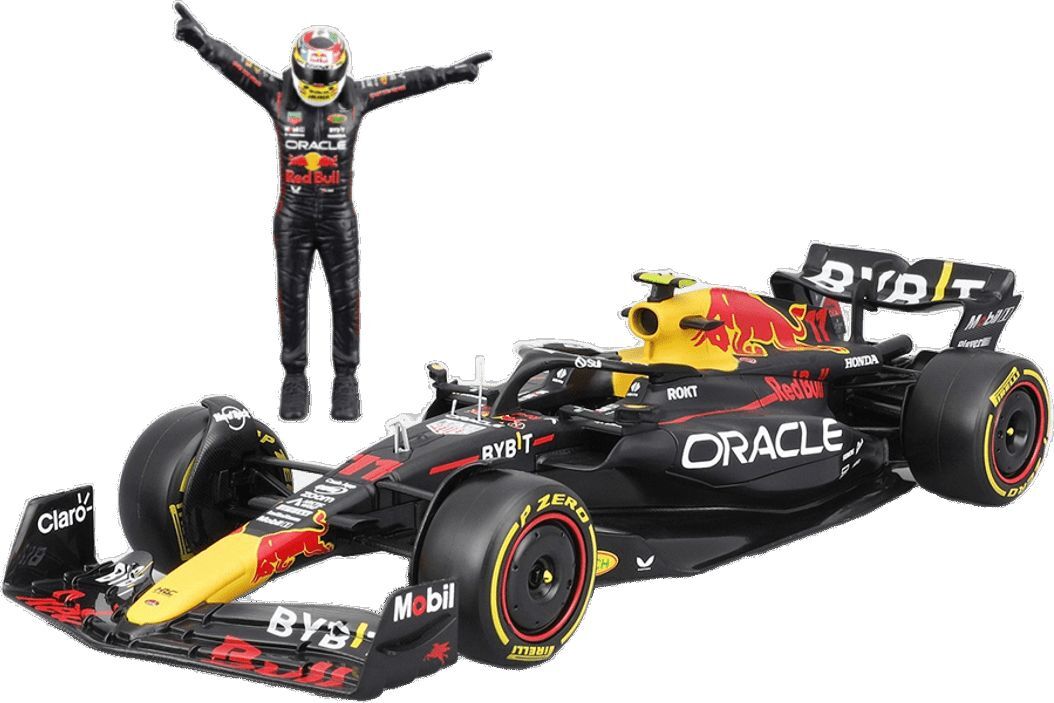 Автомодель із фігуркою - RED BULL RACING RB19 (1:24) (18-28036)фото7
