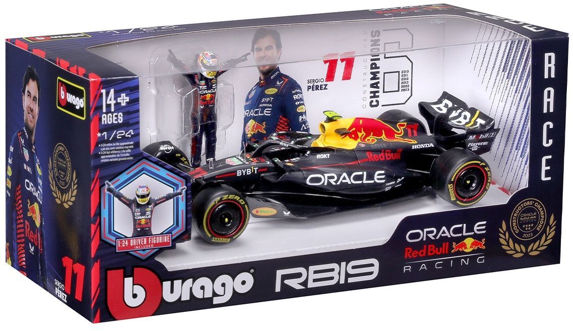 Автомодель із фігуркою - RED BULL RACING RB19 (1:24) (18-28036)фото12