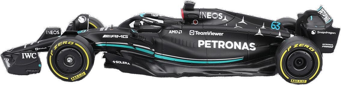 Автомодель с фигуркой - MERCEDES-AMG F1 W14 E PERFORMANCE (1:24) (18-28037) фото 