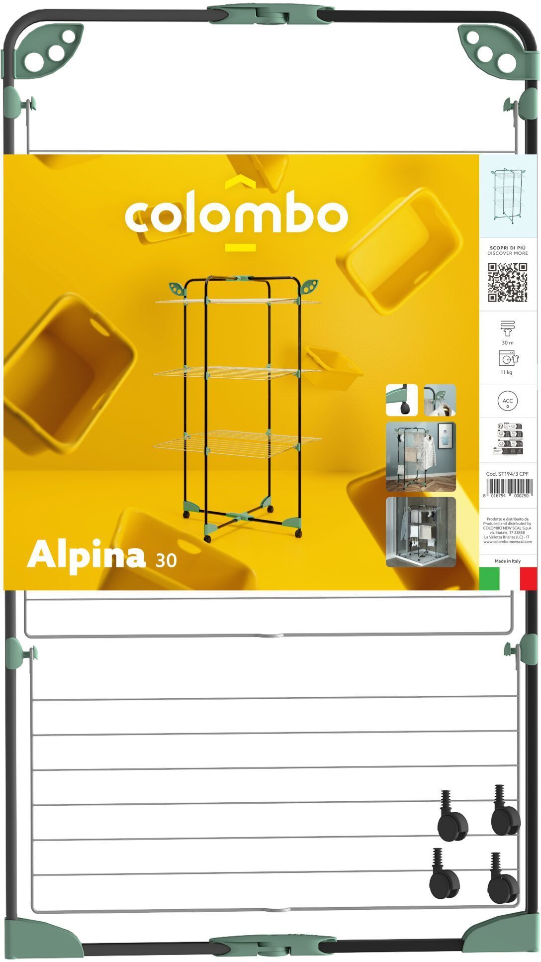 Сушилка для белья напольная Colombo Alpina 30 (ST194/3CF) фото 2