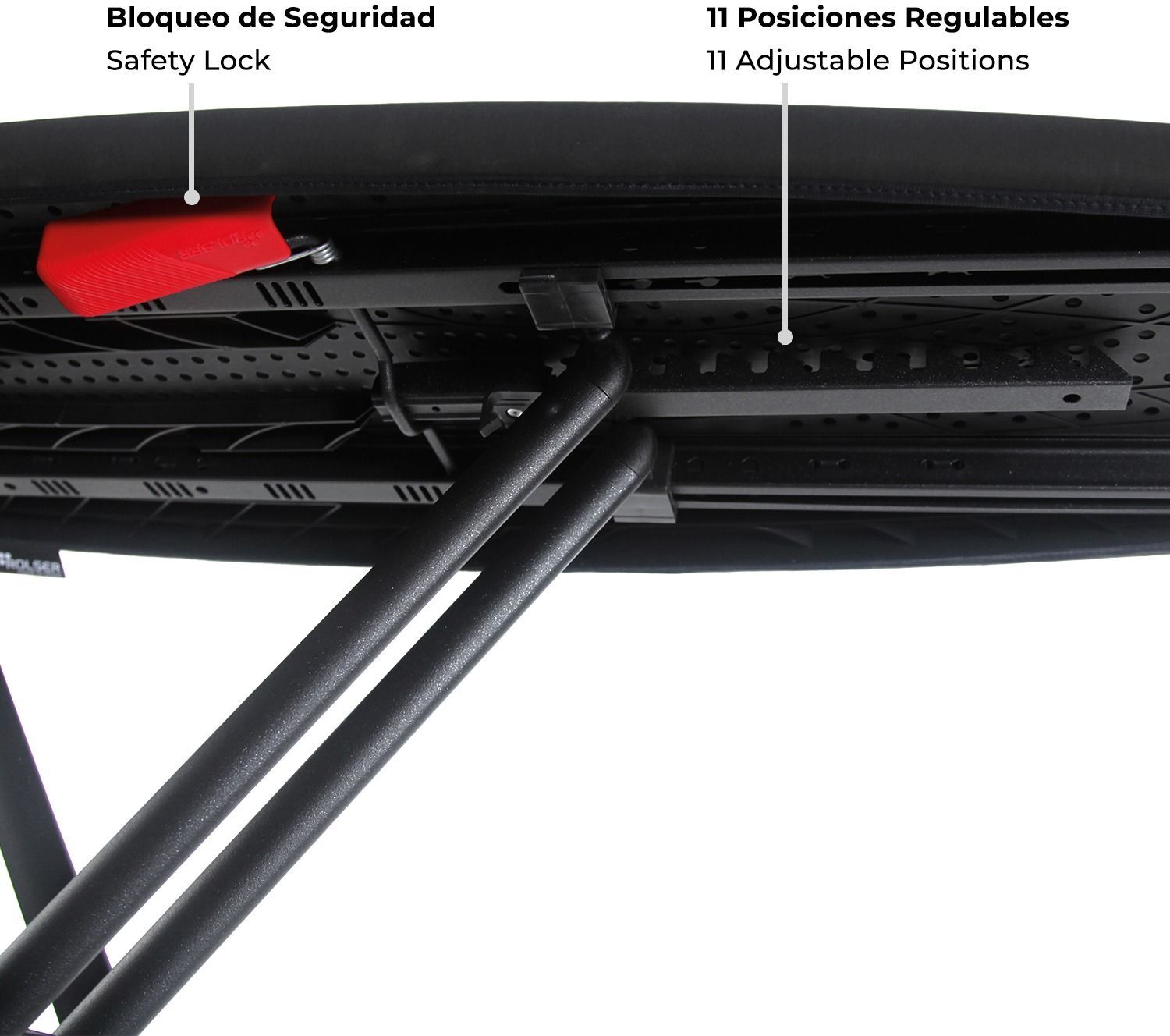 Прасувальна дошка Rolser K-Surf Black Tube Negro (K07002-1023)фото7