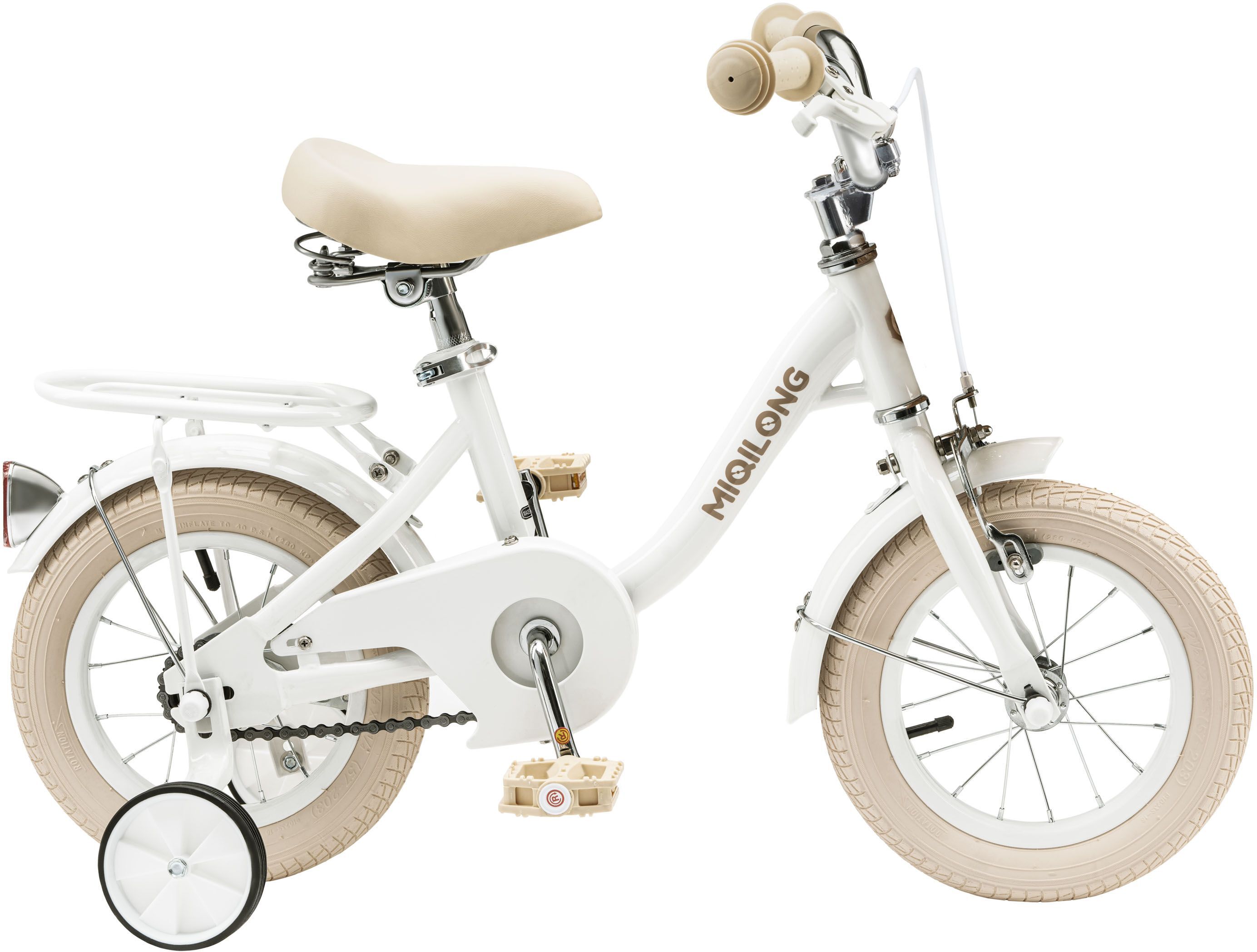 Дитячий велосипед Miqilong LS 12" білий (RBB-LS12-PEARL)фото3