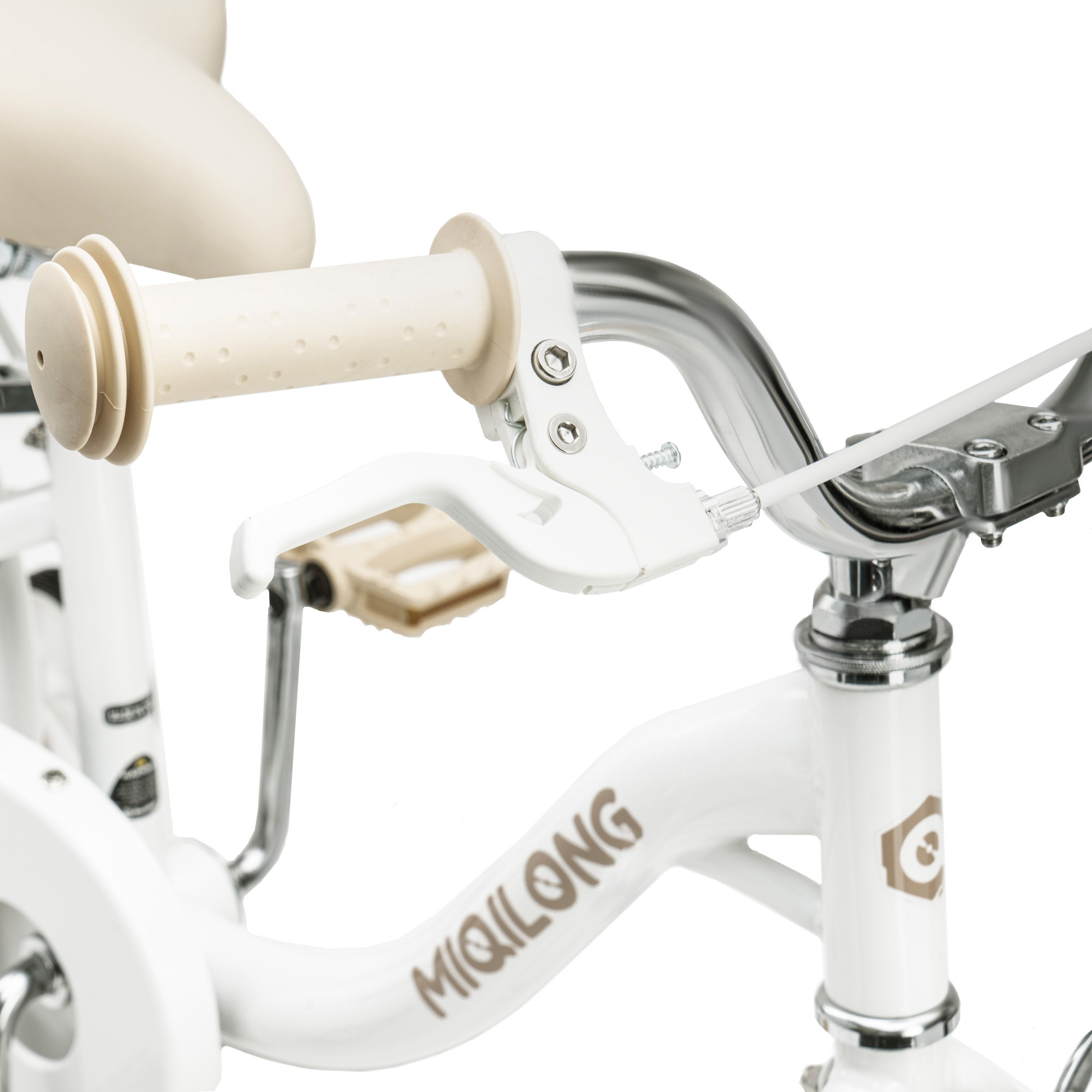 Дитячий велосипед Miqilong LS 12" білий (RBB-LS12-PEARL)фото8