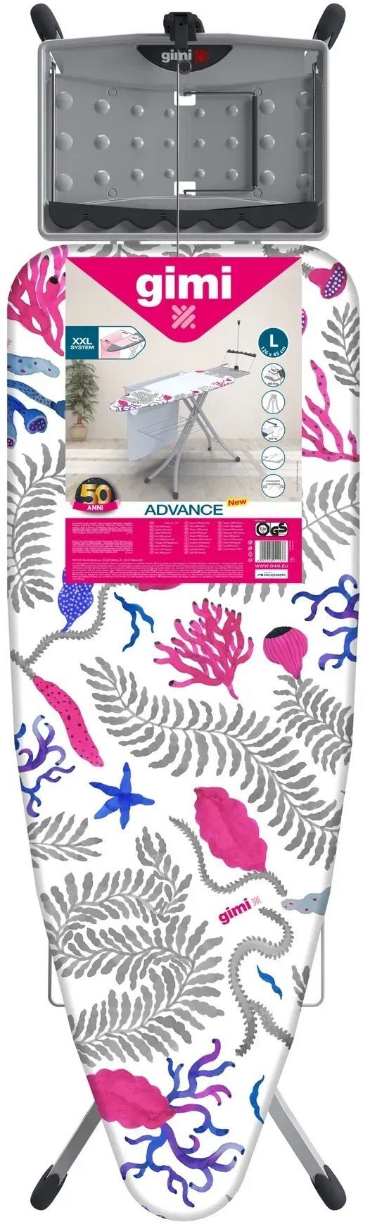 Гладильная доска Gimi Advance L Coral Turquoise (155523) фото 