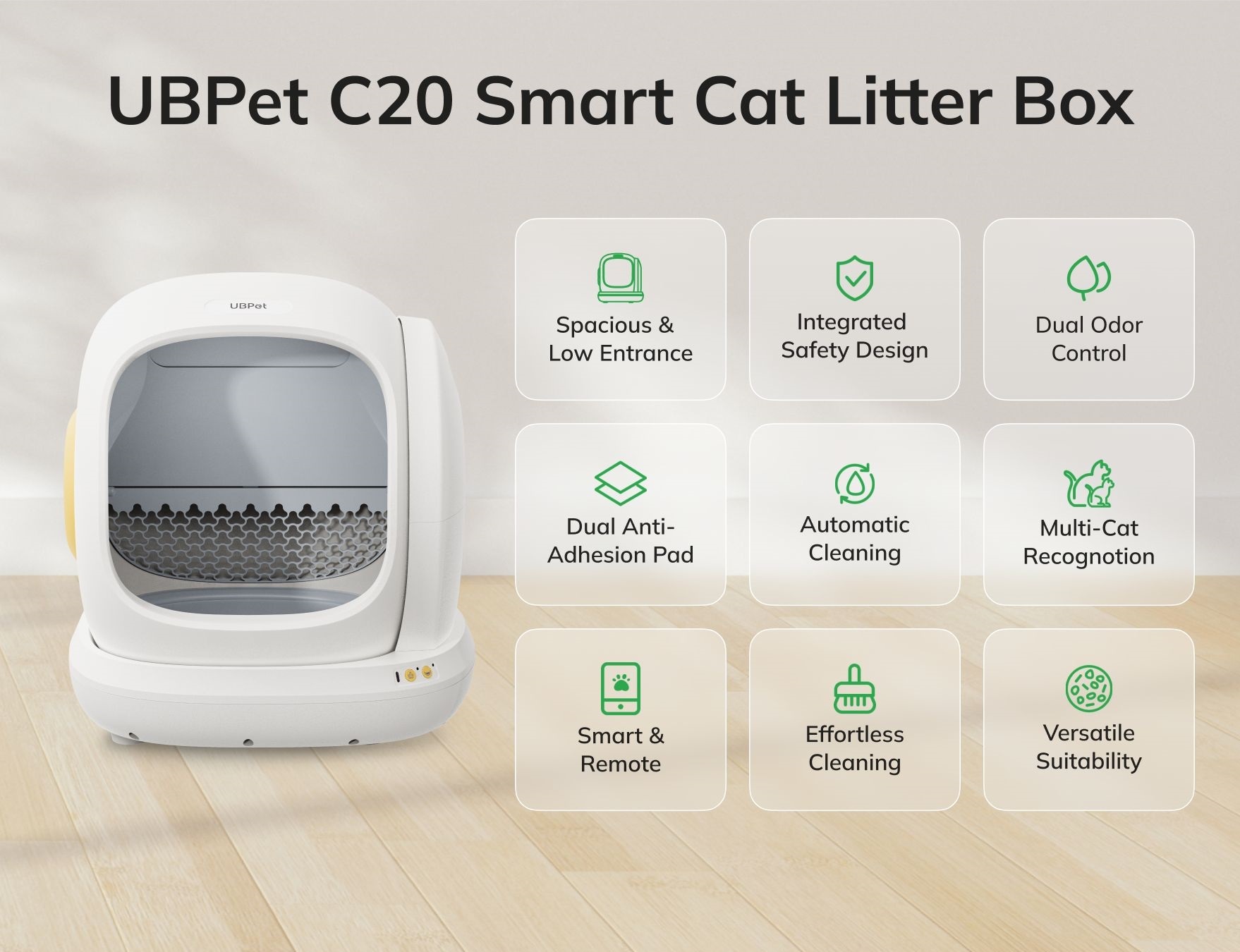 Умный автоматический лоток для котов UBPet (UCAT_C20) фото 16