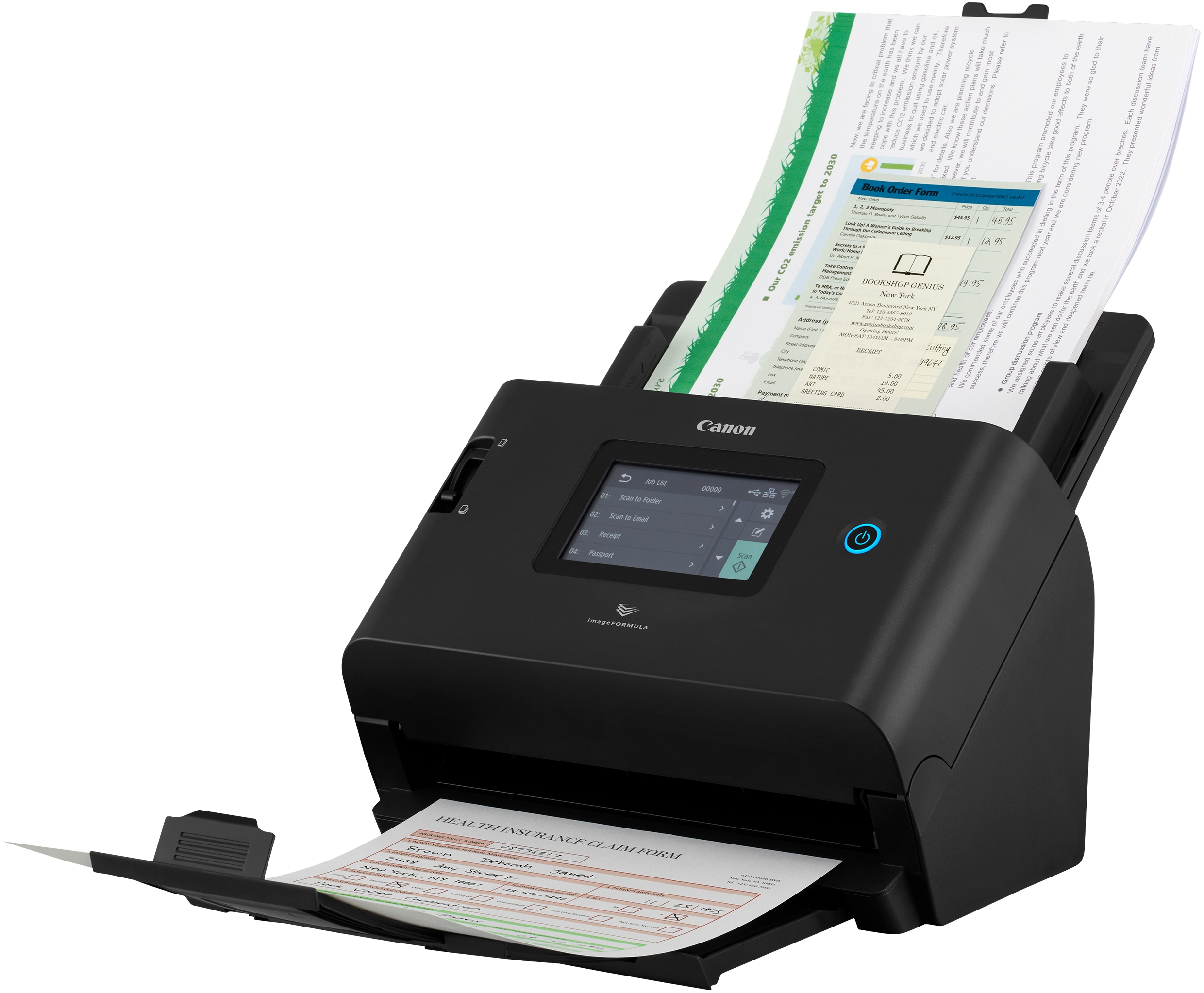 Документ-сканер A4 Canon DR-S350N (6897C009) фото 3