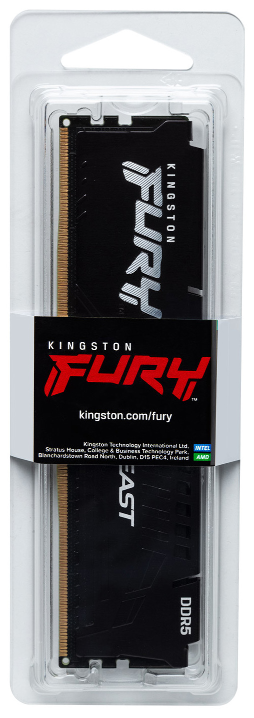 Память для ПК Kingston DDR5 16GB 6400 FURY Beast XMP (KF564C32BB-16) фото 3