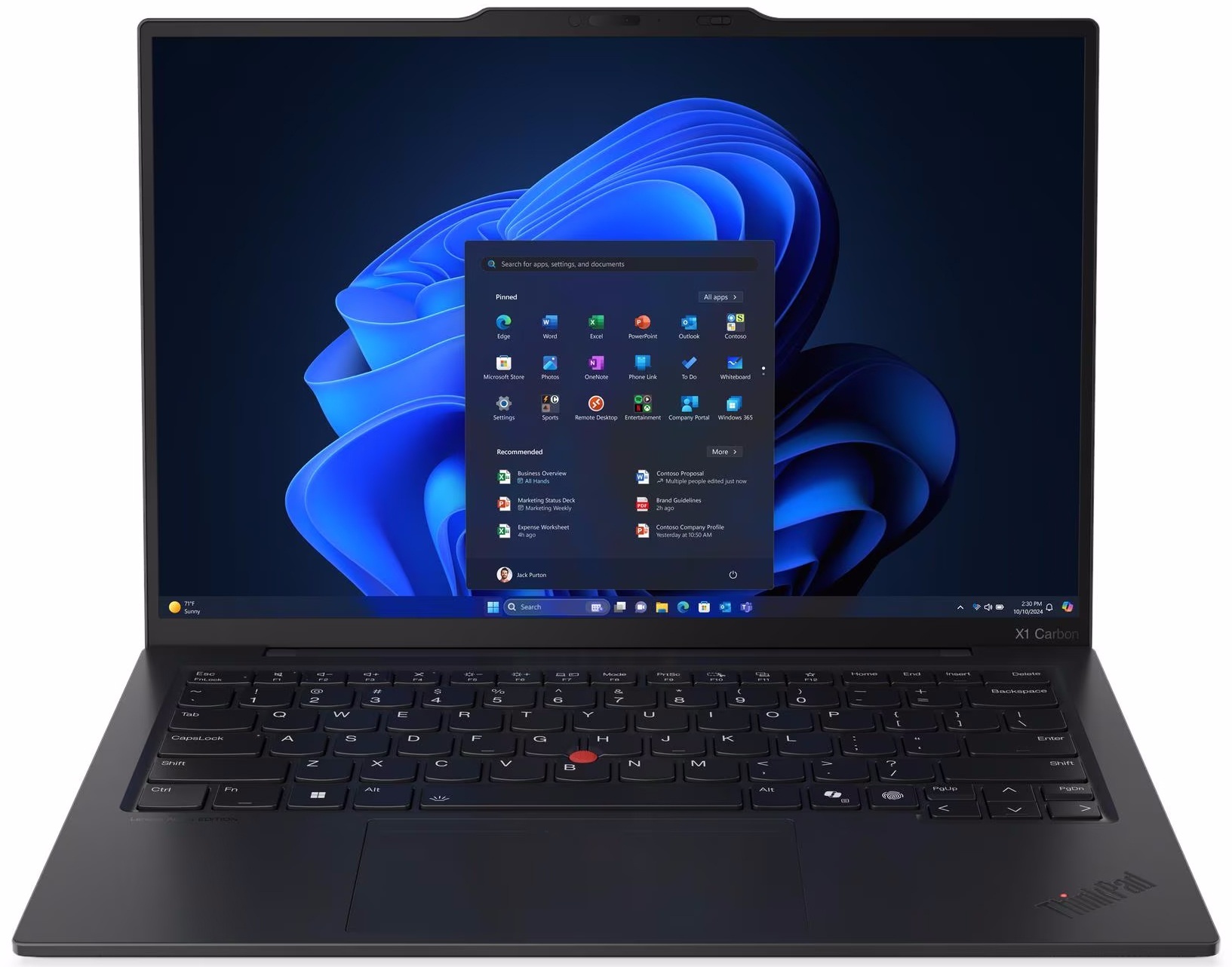 Ноутбук LENOVO ThinkPad X1 Carbon-13 (21NTS1G900)фото2