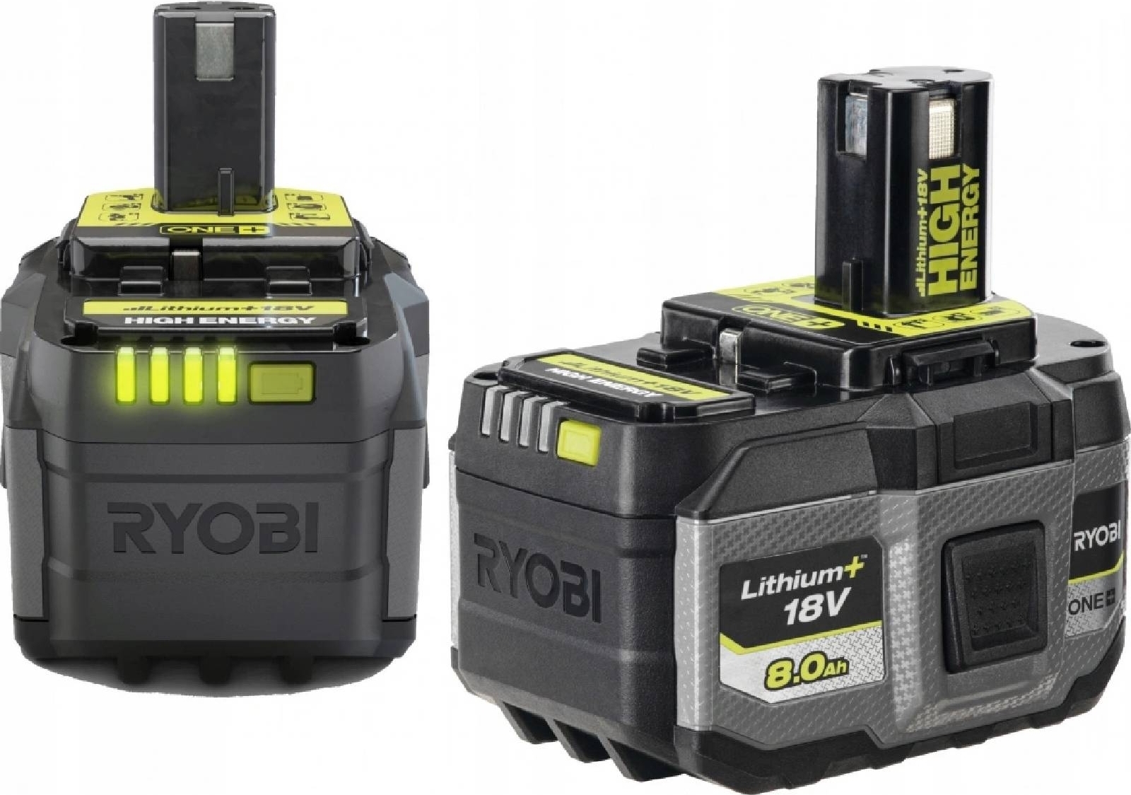Аккумулятор Ryobi ONE+ RB1880T High Energy Lithium+ 18В 8А·ч (5133006264) фото 2