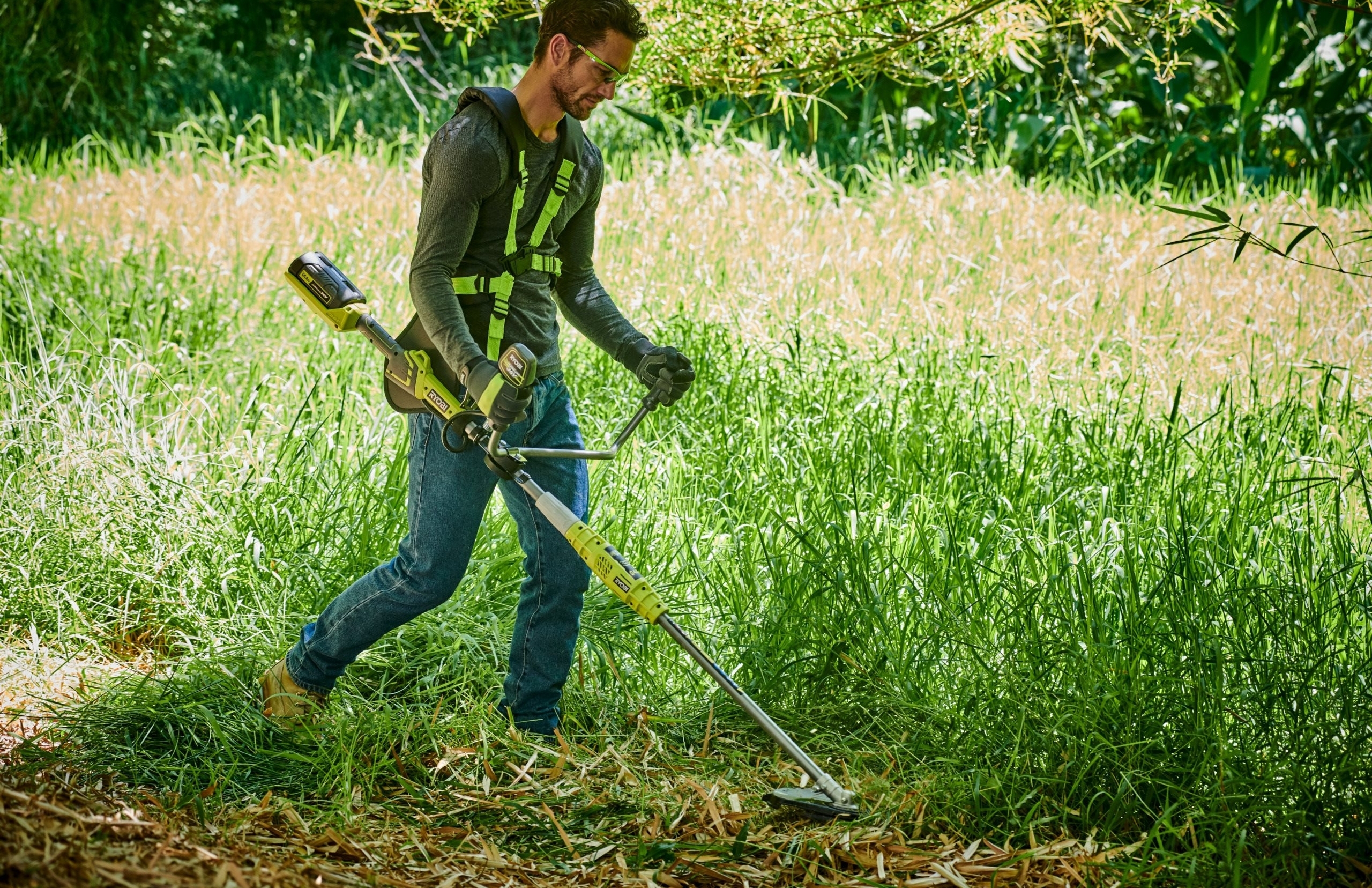 Триммер садовый аккумуляторный Ryobi Max Power RBC36X26BG2-0 36В (без АКБ и ЗУ), (5133006434) фото 