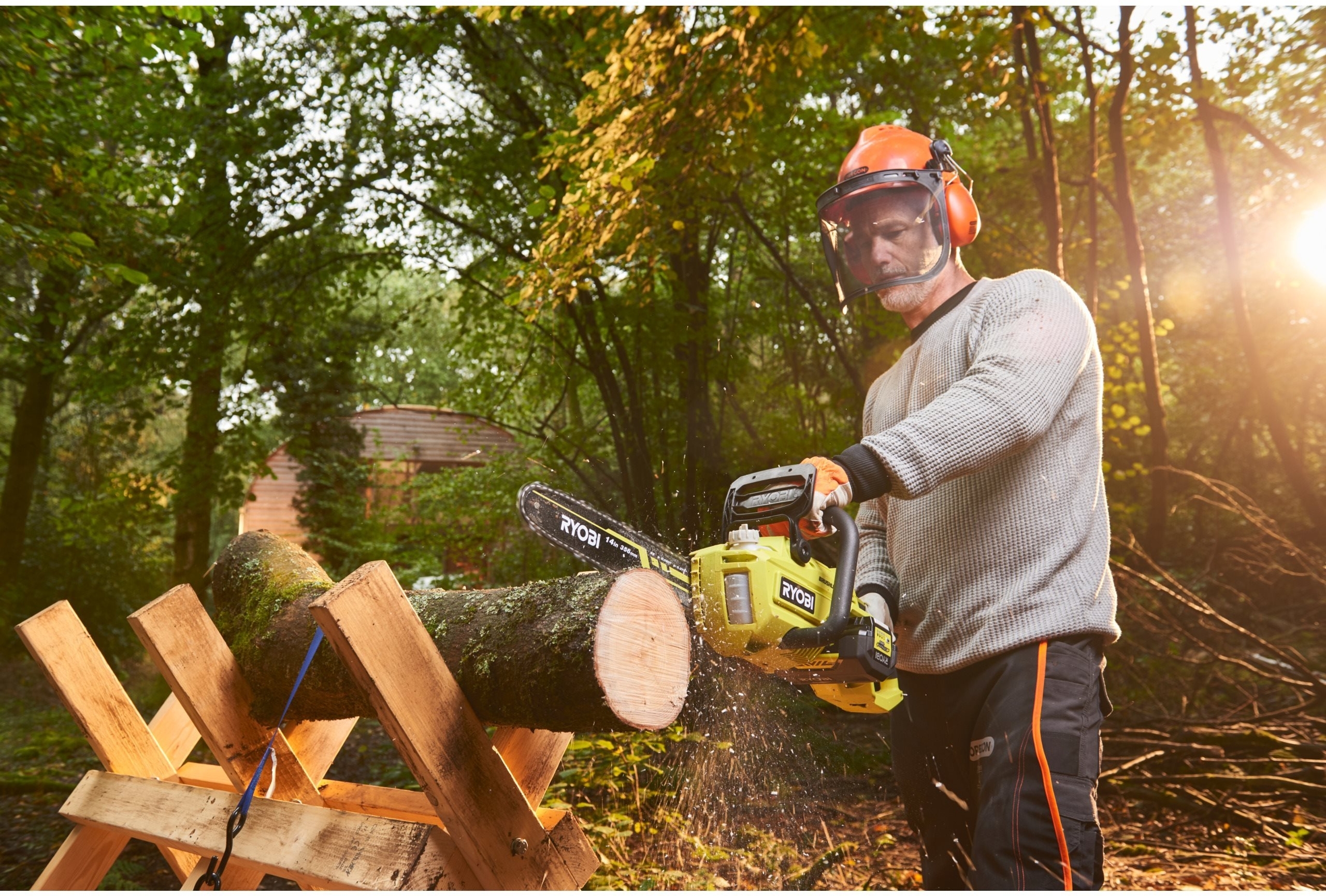 Пила ланцюгова акумуляторна Ryobi Max Power RY36CSX35A-150 36В, 1х5А·ч (5133004596)фото