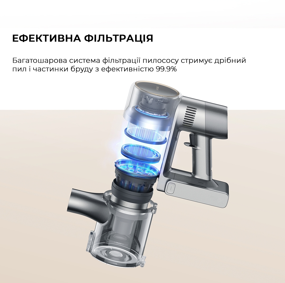 Аккумуляторный пылесос Dreame R20 Aqua VTV21A фото 4