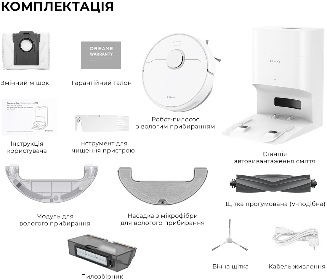 Робот пилосос Dreame D10 Plus Gen 2 RLD32GDфото19