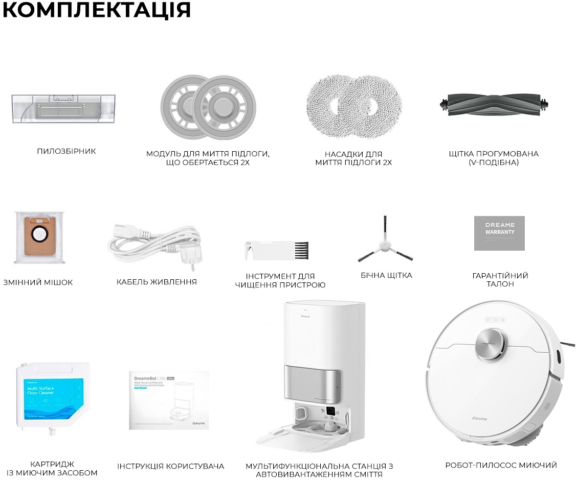 Робот пилосос Dreame Bot L10S Ultra RLS6LADCфото10