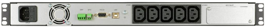 ИБП Legrand Keor SPE, 1500VA/1050W, RT1U, LCD, RS232, USB, EPO, 5xC13 (311068) фото 4