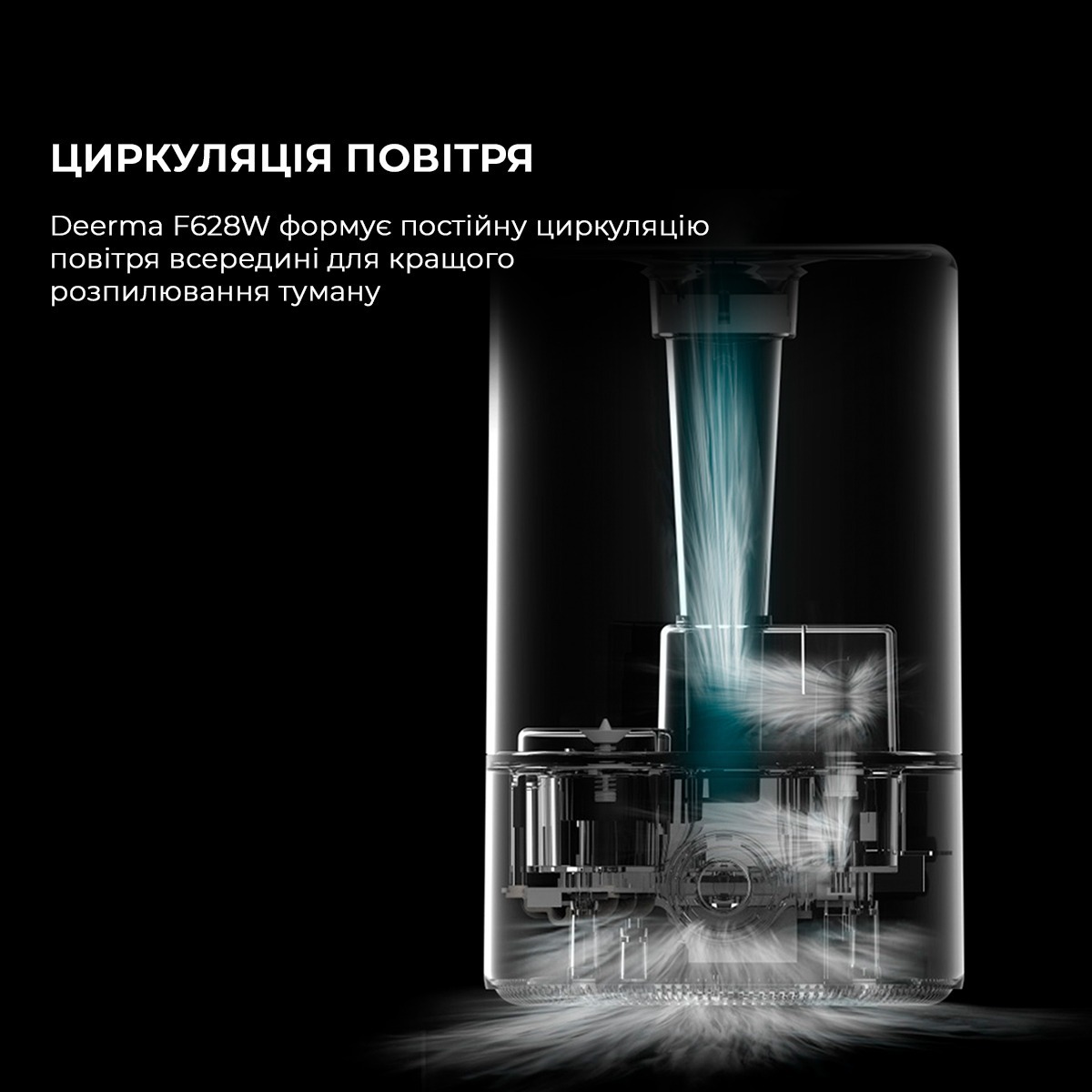 Зволожувач повітря Deerma DEM-F628Wфото